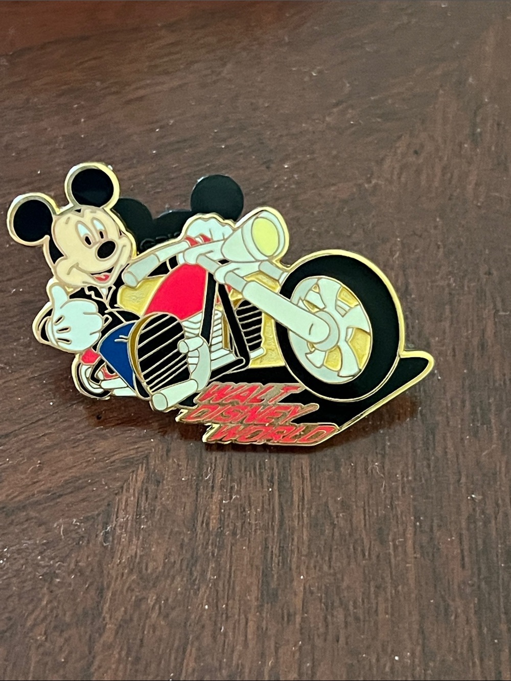 Disney Mickey Mouse Motorcycle Enamel Pin